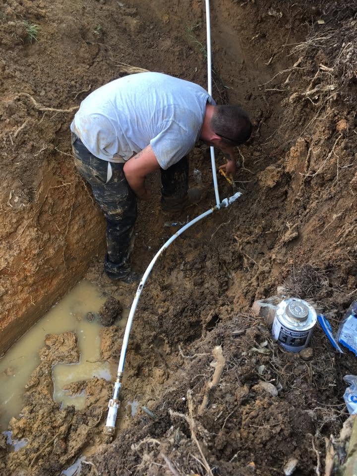 water line install