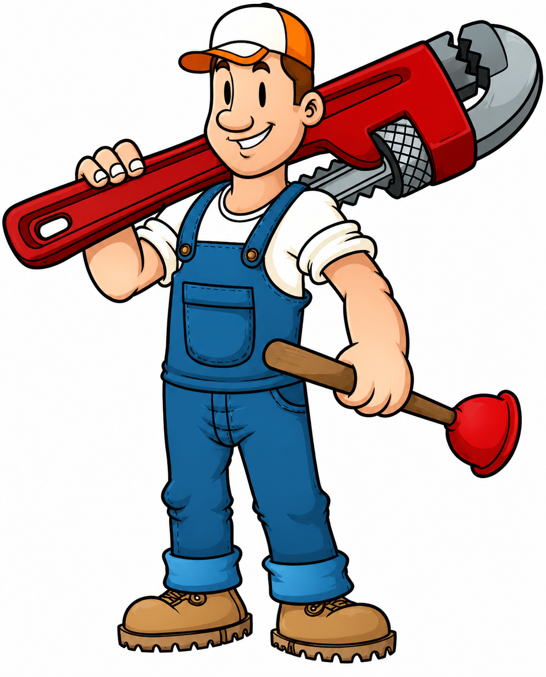 plumbing guy logo